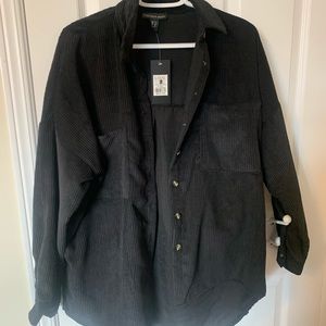 Corduroy black shirt